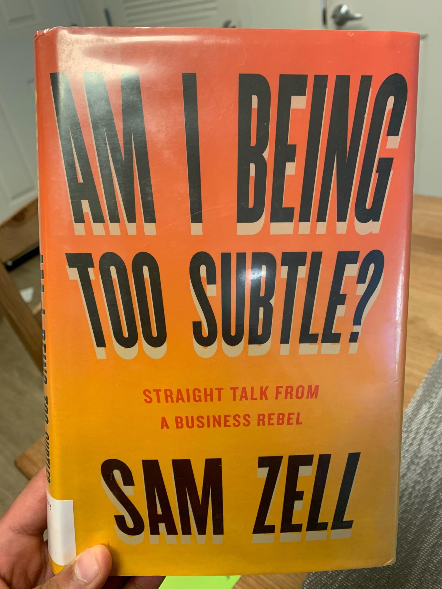 Book Review: Am I Being Too Subtle?