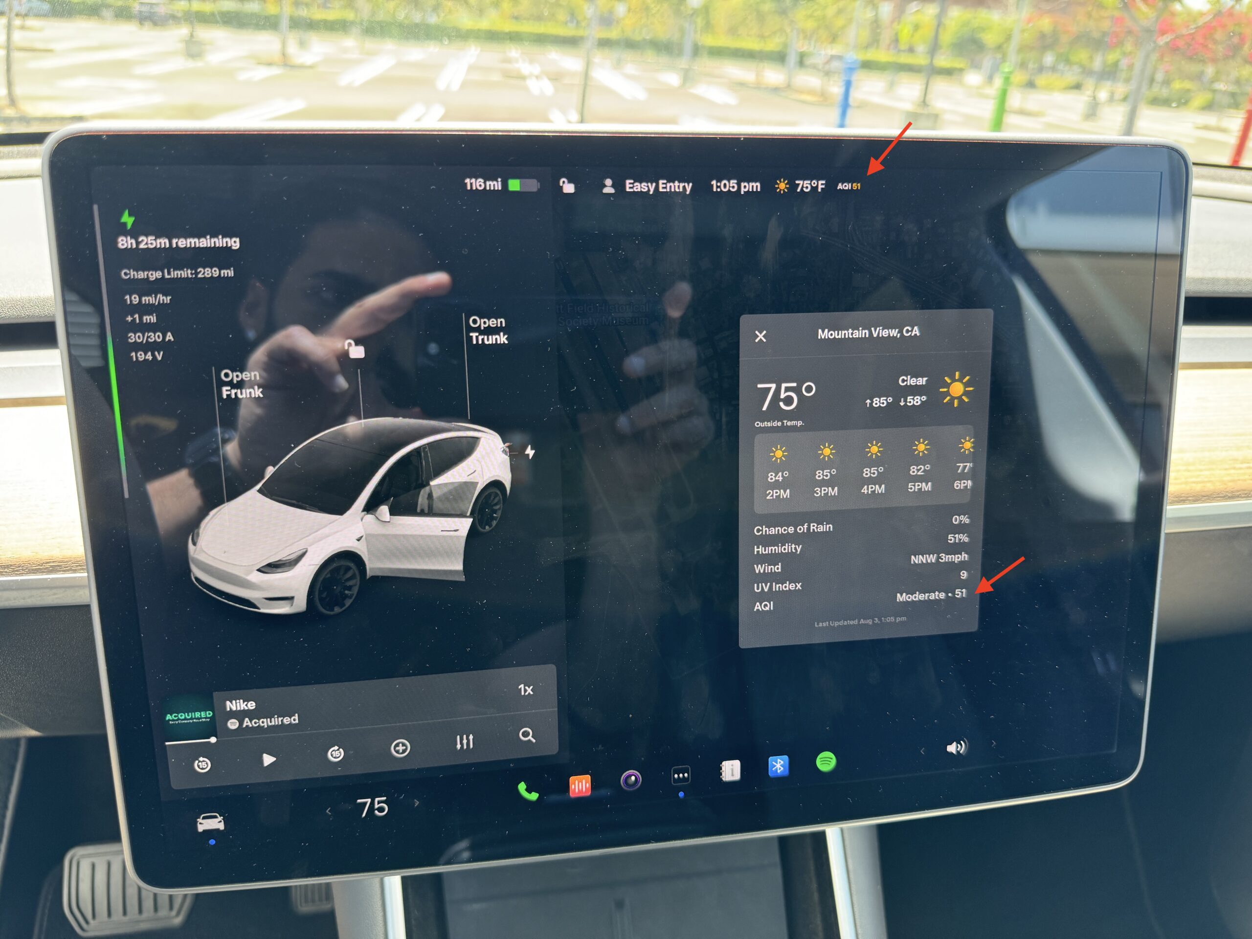 Tesla’s Air Quality Index (AQI) Feature: A Breath of Fresh Air