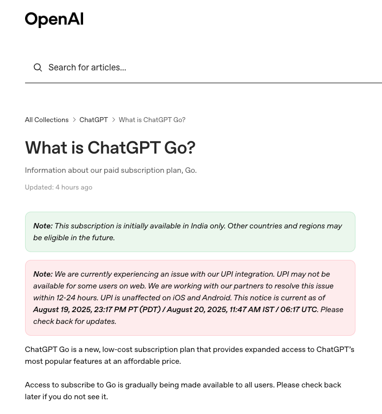 ChatGPT India Launch – What could go wrong, did go wrong